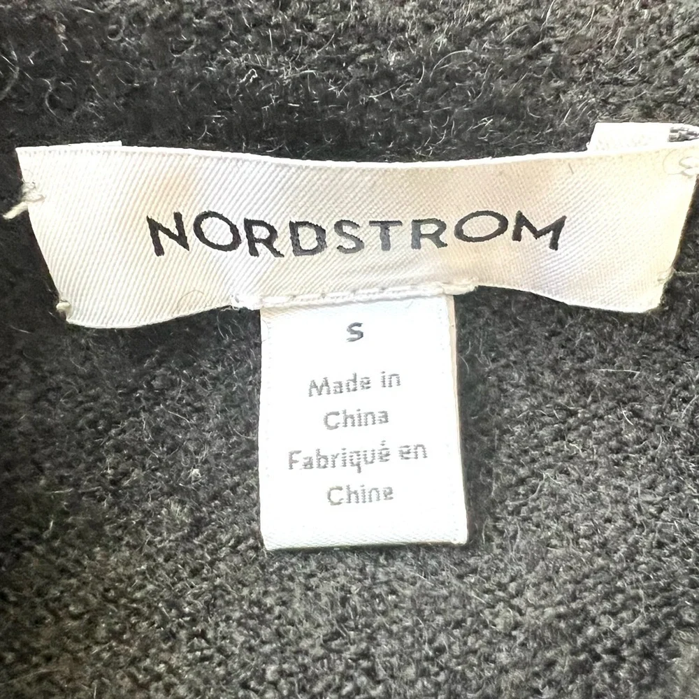Nordstrom Black Wool Blend Mock Neck Pullover Basic Capsule Sweater Womens Small - Picture 9 of 9